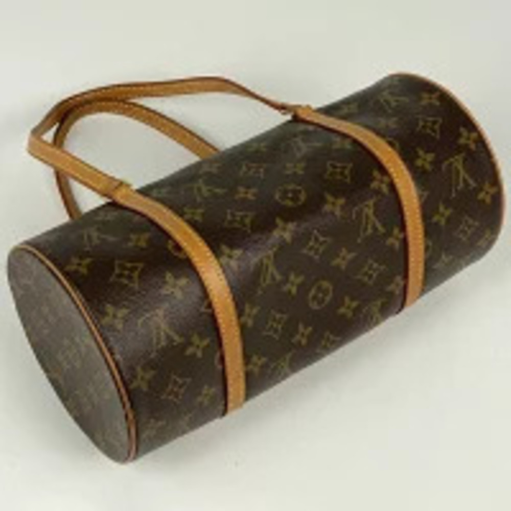 Louis Vuitton Monogram Papillon brown Bag Barrel cylindrical handbag